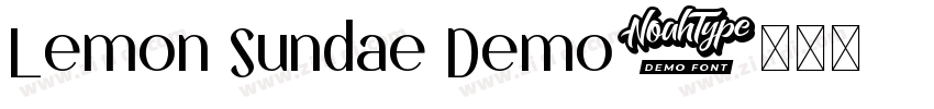 Lemon Sundae Demo字体转换